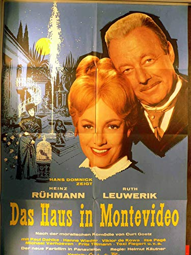 Das Haus in Montevideo - Heinz Rühmann - Filmposter A1 84x60cm gefaltet