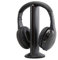 Cuffie wireless 5 in 1 per HDTV, TV, VCD, PC, MP3, MP4, CD, DVD, smartphone con radio FM e microfono wireless