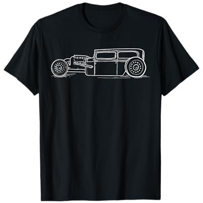Vintage Hot Rod Rat Street Fink Steampunk Car Funny Men Gift T-Shirt