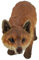Garten- und Heimdekoration – realistische Fuchs-Wald Polyresin-Statue – handbemalte Figur – aufwendige Details geeignet für den Innen- und Außenbereich