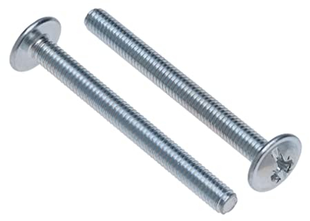 Möbelknopf Griffschrauben M4x20 (25er-Pack) Maschinenschrauben Griffbolzen Sechskant verzinkt für Küche, Schlafzimmer, Schublade, Schrank, Tür, Kommode Universalgriffe M4 x 20