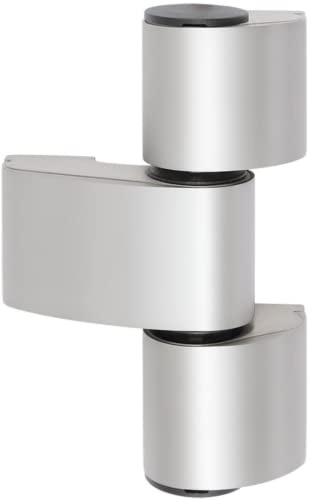 WSS 3D-PLUS Türband 3-teilig Drehpunkt 23/Achse 65 – Art. 04.072.2365.198 | 3D verstellbar, Edelstahl-Effekt, EN 1935 geprüft, Tragkraft bis 180 kg, für Objekt- & Haustüren, DIN rechts/links verwendbar