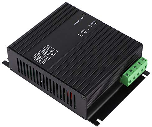 Charger, Battery Charger, 12V/24V 4A Intelligent Battery Charging Device Derv Generator Lead-Acid Battery Charger with LE