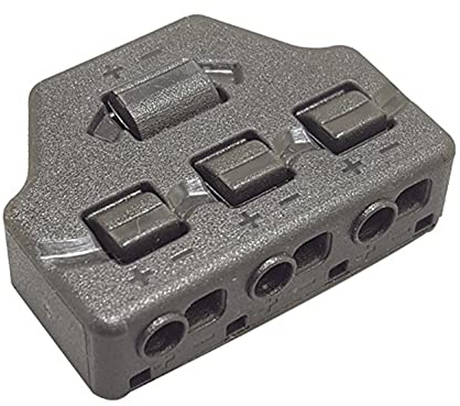 3 Polig/6 Polig Push-in Kabelverbinder Schnellverbinder Kabel Klemmen Distribution Kabel Splitter für LED Beleuchtung Klemmenblock Verbindungsklemme (3 Polig)