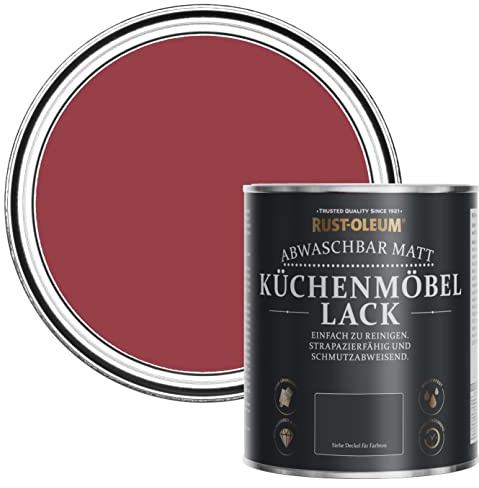 Rust-Oleum Red Kitchen Cupboard Paint in Matt Finish - Soho 750ml