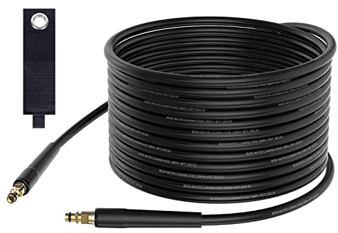 15M Hochdruckschlauch Kompatibel mit Kärcher K-Serie K2/K3/K4/K5/K6/K7, 180Bar Verlängerungsschlauch mit Quick Connect Anschlüsse, Hochdruckreiniger Ersatzschlauch