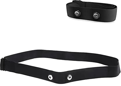 Recambio Banda frecuencia Cardiaca - Pulsometro Banda Pectoral - Cinta de Pecho Ajustable para el Pecho para medir el Ritmo cardíaco Compatible con Polar, Garmin, Wahoo, Coospo