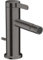 hansgrohe AXOR One Einhebel-Bidetmischer mit Zugstangen-Ablaufgarnitur, Ausladung 113 mm, 48210340, Farbe: Brushed Black Chrome