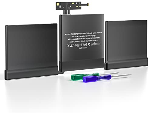 Runpower A1708 Akku, A1713 A2171 Ersatz-Laptop-Akku ist kompatibel mit MacBook Pro 13 Zoll A1708 (Ende 2016, Mitte 2017) A2159 (2019) A2289 A2338 (2020) Akku 5100 mAh 11,41 V 58,19 WH (A1708)