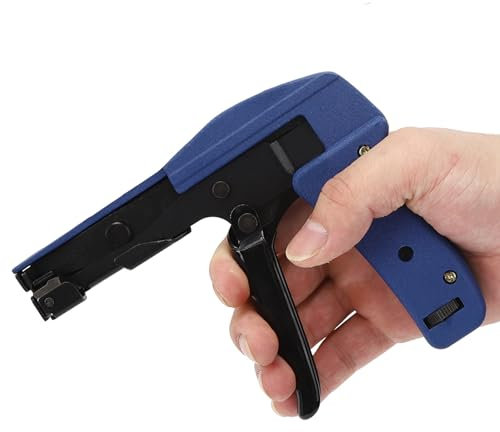 Fafeicy Kabelbinderpistole, Befestigungswerkzeug für Kabelbinder, aus Chrom-Vanadium-legiertem Stahl mit Bündigem Schnitt