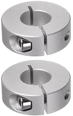 QUARKZMAN 2pcs Bague de Réglage Bague Arrêt d'axe Butée Arbre Collier Diviser 15mm Alésage Aluminium Alliage, 35mm OD, 12mm Largeur pour Roue Brouette Pont Boîte Vitesses Anodisation
