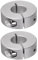 QUARKZMAN 2pcs Bague de Réglage Bague Arrêt d'axe Butée Arbre Collier Diviser 15mm Alésage Aluminium Alliage, 35mm OD, 12mm Largeur pour Roue Brouette Pont Boîte Vitesses Anodisation