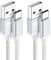 Cavo USB Type-C [2Pezzi/1+2M] Cavo USB C 3A Ricarica Rapida, Cavo USB A USB C Intrecciato per Samsung S8 S9 S10 S20 S21 S22 S23 A11 A13 A14 A22 A23 A34 A41 A42 A52 A60 A70 iPad Pro/Air Mackbook Oppo