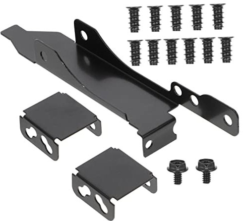HOMSFOU 1 Satz Computer-Lüfterhalterung PCI-Lüfter PCI-Slot-Blende Dual-Lüfter-Montage-Rack Lüfterhalter für Computer der Gastgeber Montieren Computergestell Eisen