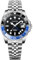 TYBERLEY GUANQIN Herren Automatik GMT Uhrwerk NH34 Edelstahl Synthetik Saphir Wasserdicht Leuchtzeiger Uhr mit Automatikaufzug