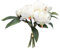 Spetebo Pfingstrosen Strauß künstlich 30 cm - Creme weiß - Deko Blumenstrauß gebunden - Strauß Kunst Päonie Dekorpflanze Kunstblumen Blumen Bouquet künstlich