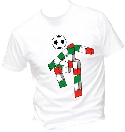 M-Italy T-Shirt Uomo & Bambino - Italia 90 - Notti Magiche - Maglietta Maglia Tshirt Super vestibilità Top qualità