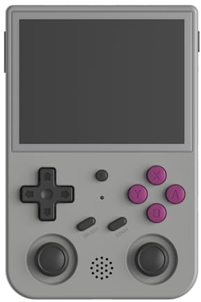 RG353VS - Consola de juegos retro sin juegos, sistema Linux, protector de pantalla IPS de 3.5 pulgadas, RK3566, consola de juegos de 64 bits, 5G WiFi/Bluetooth 4.2 (gris)