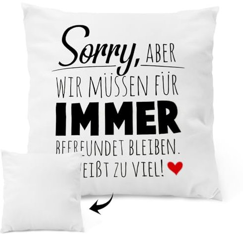 JWDMHSJ Kissenbezug, 45x45cm Polyestermaterial Kissenbezug Geschenke für Freundin Geburtstag,Kopfkissenbezug - Weihnachten Geschenke für Frauen für Beste Freunde Mädchen Schwester Kollegen