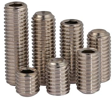 Haroar 10/30 Stück M2 x 2 mm ~ 16 mm SUS304 Edelstahl-Innensechskant-Stellschrauben mit Cup Point Madenschrauben(10Pcs M2x16)