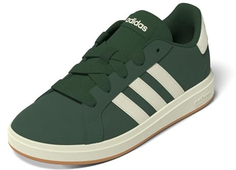 adidas Grand Court 00s Shoes Kids, Scarpe Unisex-Bambini, Collegiate Green/off White/Gum, 36 EU