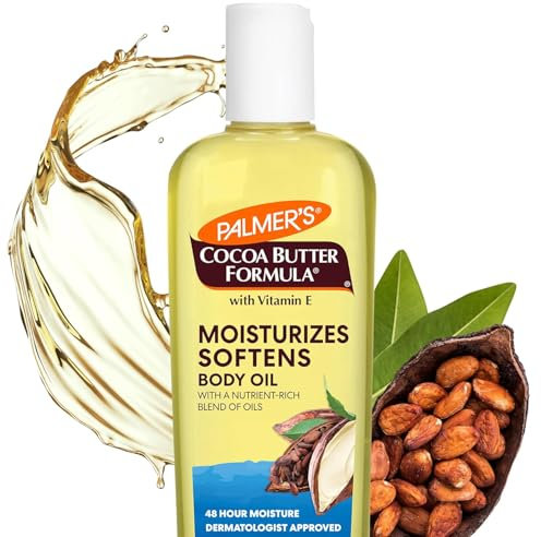Palmer Cocoa Butter Formula Moisturizing Body Oil With Vitamin E, Instantly Replenishes Dry Skin, For Bath, Body & Shower 250ml