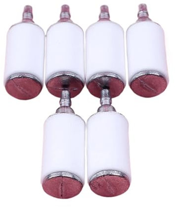 Lote de 6 filtros de combustible for Husqvarna 125C, 125E, 125L, 125R, 128L y 128LDX. Repuestos for desbrozadora de gasolina.