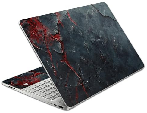 Laptop-Aufkleber HP 39,6 cm (15,6 Zoll), rustikal, kein Zuschneiden erforderlich, keine Blasen, wasserdicht, kratzfest, inklusive Breitbildschirm und Handgelenkpolster