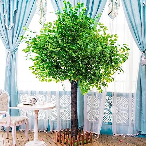 Große Pflanzen, künstliche Simulation grüner Banyanbäume, Innendekorationsbaum, künstlicher Bonsai-Baum für Büro, Schlafzimmer, Wohnzimmer, Party, DIY, Hochzeitsdekoration, 1,5 x 1 m Family