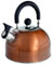 2.5 Litre Stainless Steel Whistling Stovetop Kettle with Metallic Copper Finish