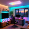 AufuN LED Deckenleuchte 180W RGB Farbwechsel 80x52x4.5 cm IP44 LED Panel mit Fernbedienung 2800K - 6500K Led Deckenlampe Flach für Wohnzimmer Schlafzimmer Küche Badezimmer, Rechteckig
