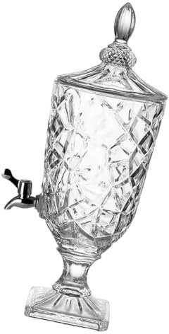 Amagogo Pichet en Verre pour Boissons avec Robinet intégré