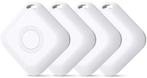 MEETOWN Air Tracker Schlüsselfinder 4er, Bluetooth Smart Tag mit Apple Wo ist, IP67 Wasserdicht KeyFinder, Koffer Tracker für Gepäck, Schlüsselfinder, Schlüssel, Taschen, Brieftasche (nur iOS)