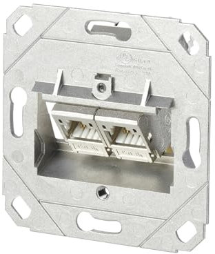 METZ CONNECT C6Amodul 2 Port 180°M UP0-Dose, reinweiß RAL9010
