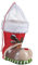 Happy People 43865 Tib Heyne - Nikolaus-Stiefel, klein, Elch mit Tüllmanschette, einzeln, 16 cm