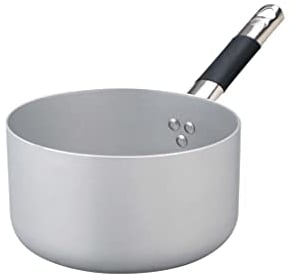 Pentole Agnelli ALMC105PIC20 Linea Alluminio Casseruola Alta, Fondo a Induzione con 1 Manico Cool, 20 cm, Acciaio, Argento