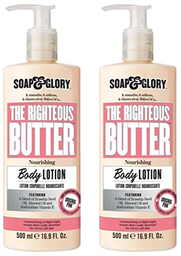 (2 PACK) Soap & Glory The Righteous Butter Body Lotion x 500ml