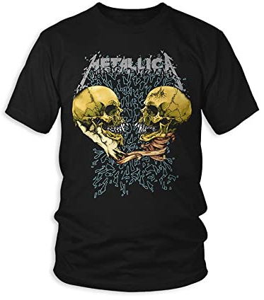 Metallica Sad But True Homme T-Shirt Manches Courtes Noir L 100% Coton Regular/Coupe Standard