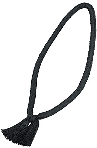 QHP Halsring; Dickes und Robustes Halsseil für gebissloses Reiten (Shetty, Schwarz)