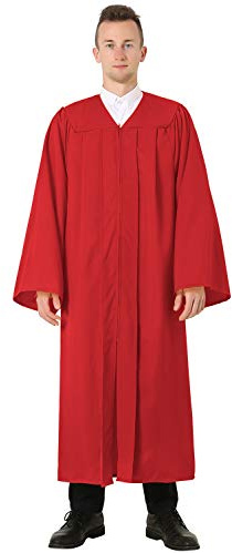 GraduatePro Toge Diplome Universitaire Graduation Gown Robe Adulte Tenue Costume Secondaire Maître Femme Homme Ecole Rouge