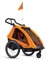 TAXXI Pro two orange | Fahrradanhänger | Buggy | Jogger | Multifunktionaler Kinderwagen | Flexibles Travelsystem | 3-in-1 | 2 Sitze