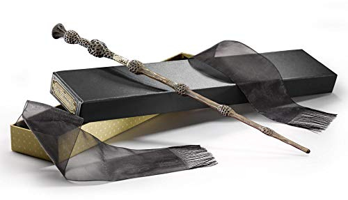 The Noble Collection Gellert Grindelwald Wand in Collectors Box 15 inch Gellert Grindelwald Wand with Collectors Wand Box - Fantastic Beasts Film Set Movie Props Wands