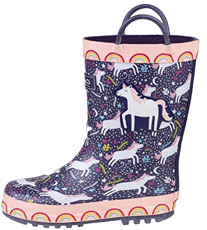 Cotswold Sprinkle Bambini Stivali Di Gomma Da Pioggia Comodi Unicorn 28