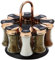 Tower T826020RB Rose Gold, Rotating Spice Rack with 8 Jars, Pre Filled with Spices