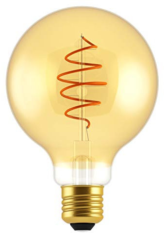 Nordlux Spiralförmige Deko-Globe, goldfarben, 5 W, E27