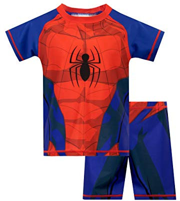 Marvel Spiderman Swimsuit | Boys Swim Set | Spidey Boys Swimming Costume | Official Spiderman Merchandise | Age 18 to 24 Months Multicoloured