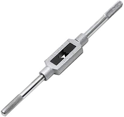 Bitray M3-M12 Clé à taraud réglable 1/16-1/2 Alésoir en acier Clé à main Outil à main Support de taraud Outils pour le travail des métaux