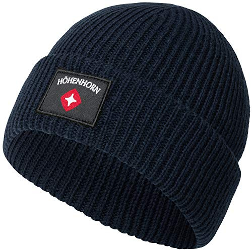 Höhenhorn 29A12+ZWL4 Ronce Knitted Beanie Unisex Herren Damen Navy (0520)