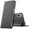 Verco Handyhülle für Sony Xperia 10 II, Premium Handy Flip Cover für Sony Xperia 10 2 Hülle [integr. Magnet] Book Case PU Leder Tasche, Schwarz