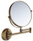 Hendalino Maquillage Miroir Salle de Bain Cuivre Cosmétique Muraux Miroir Décoratifs Mural Vintage Rond Miroir Double Face Grossissant x3 x1 Laiton Brossé Antique Ø20 cm